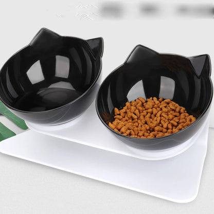 Non-Slip Double Cat Bowl Dog Bowl With Stand Pet Feeding Cat Water Bowl For Cats Food Pet Bowls For Dogs Feeder Product Supplies