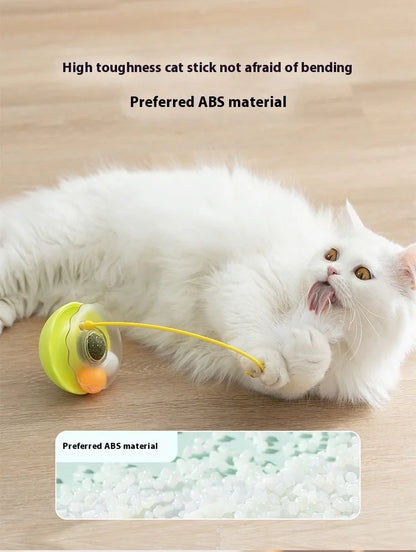 Premium Tumbler Cat Toy, Detachable Teaser Wand, Feather Bell, Catnip Ball, Pet Supplies, Plush Feather Toy