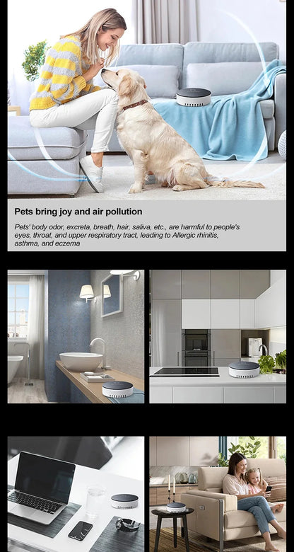 Air Purifier Negative Ion Filtration System Pet Carpet Bathroom Smoke Odor Deodorant Pet Odor Eliminator  Electronic Deodorizer