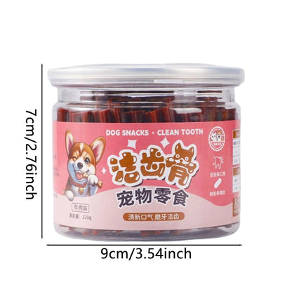 Dog Chew Sticks,Puppy Pet Snacks, Tooth Cleaning Stick Bones To Train Dogs To Be Chew-resistant Bad Breath Removal Pet Snacks