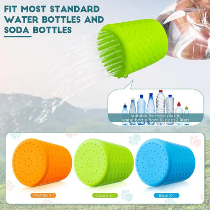 Portable Pet Shower Head - Adjustable Silicone Bath Sprayer for Dogs and Cats, Gentle Water Flow for Outdoor & Indoor Pet