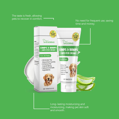 Yegbong Mild Pet Anti-Itch Cream – Relieves Dryness & Allergic Itching, Hormone-Free & Non-Irritating, Reduces Scratching Damage