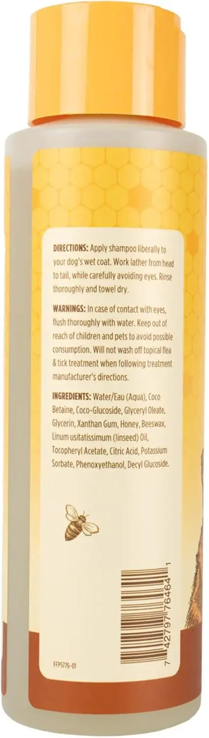Deshedding Dog Shampoo with Omega-3 & Vitamin E, 99.7% Natural, 16 oz