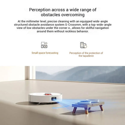 Xiaomi Robot Vacuum H40, 10,000 Pa Powerful Aspiration, Ultra-Accurate Cleaning with Navigation LDS, 2-in-1: Vacuum and Wash