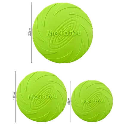 Pet Dog Flying Disk Toy Silicone Material Environmentally Friendly Anti-Chew Dog Puppy Interactive Training Pet Supplies E2