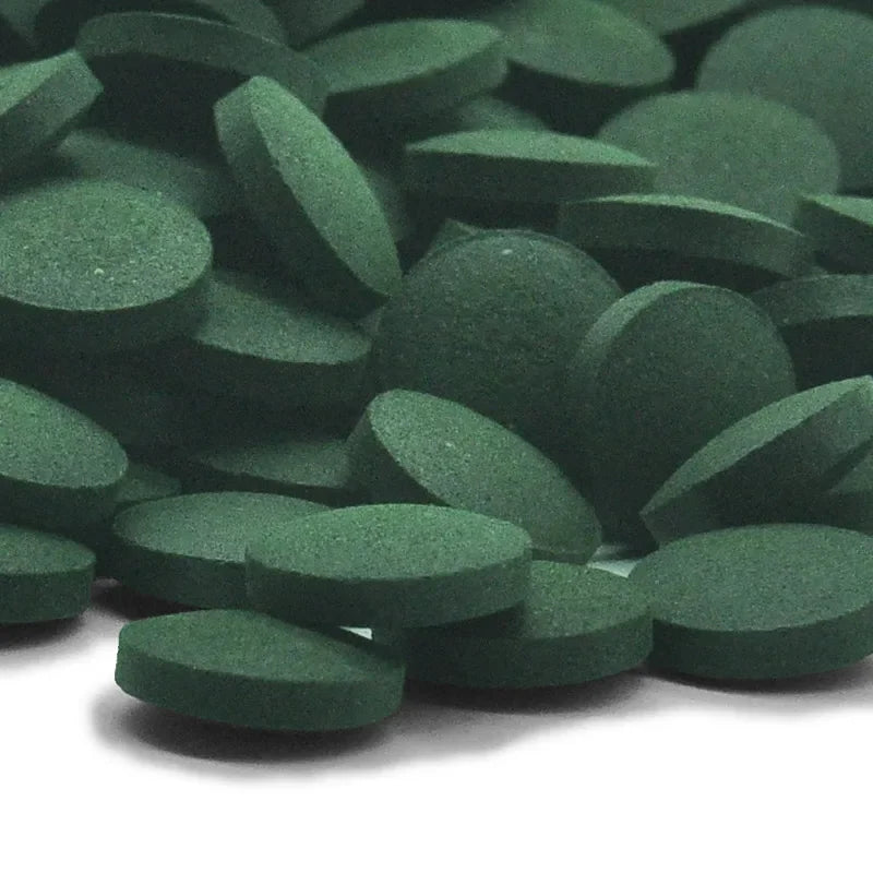 100pcs High Purity Spirulina Tablets Spiral Seaweed Enrichment Favorite Pets Food Fish Crystal Red Shrimp Fish Food Aquarium