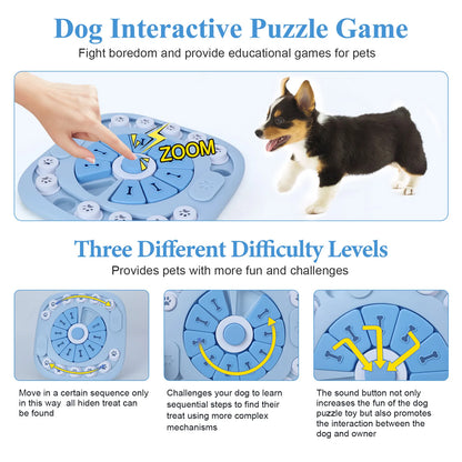Dog Puzzle Toys Interactive Treat Dispensing Dog Toys for Large Medium Small Dogs Educational Slow Food Training Pet Products