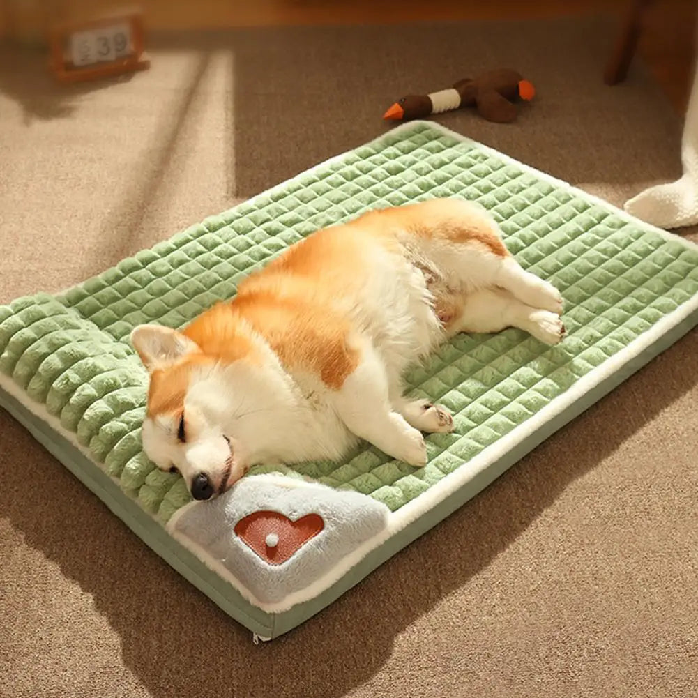 Machine Washable Dog Bed Removable Orthopedic Puppy Cushion Winter Memory Foam Dog Pillow For Small Medium Large Dogs And Cats