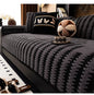 Geometric Lines Jacquard Soft Thicken Tuffed Fleece Sofa Towel Blanket for Living Room Cover Machine Washable Pet Friendly