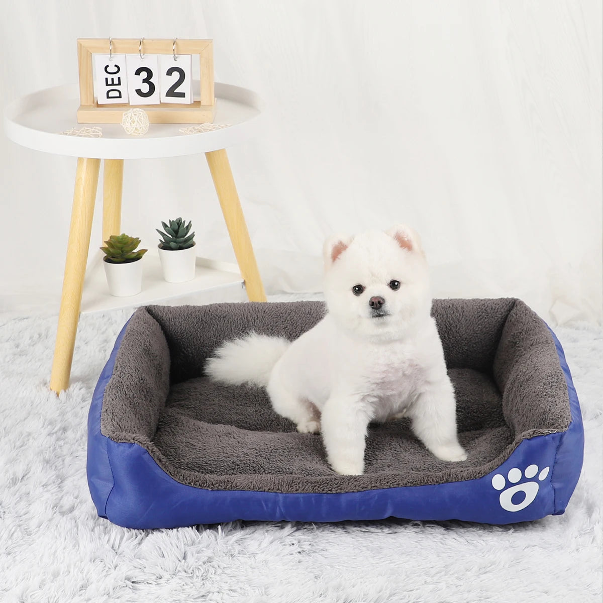 Dog Bed Winter Pet Beds Cat Sofa Accessories Small Big Cushion Dogs Pets Supplies Baskets Large Basket Mat Bedding Kennel Fluffy
