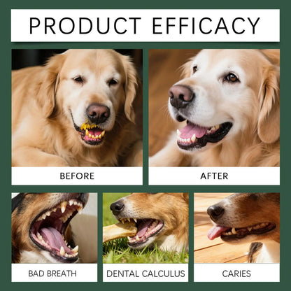 100g Dog Tooth Powder Freshen Breath Natural Plaque Tartar Remover Probiotic Teeth Cleaning Dental Care For Puppy Small Large