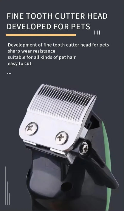 Pet Grooming Hair Clippers Rechargeable Cat Hair Trimmer for Dogs Adjustable Professional Electric Rechargeable Cat Shaver