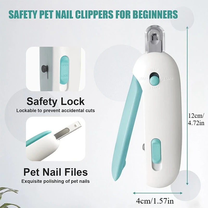 Pet Cat Dog Nail Clipper Cutter Adjustable Hole with Nail File To Avoid Excessive Cutting Professional Grooming Tool