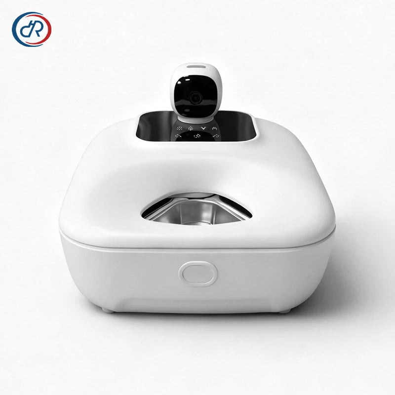 Wholesale 5 Meals Automatic Cat Feeder Wet Food with Refrigerate Warm Schedule Voice & Monitor Functions for Multi-Pet Homes