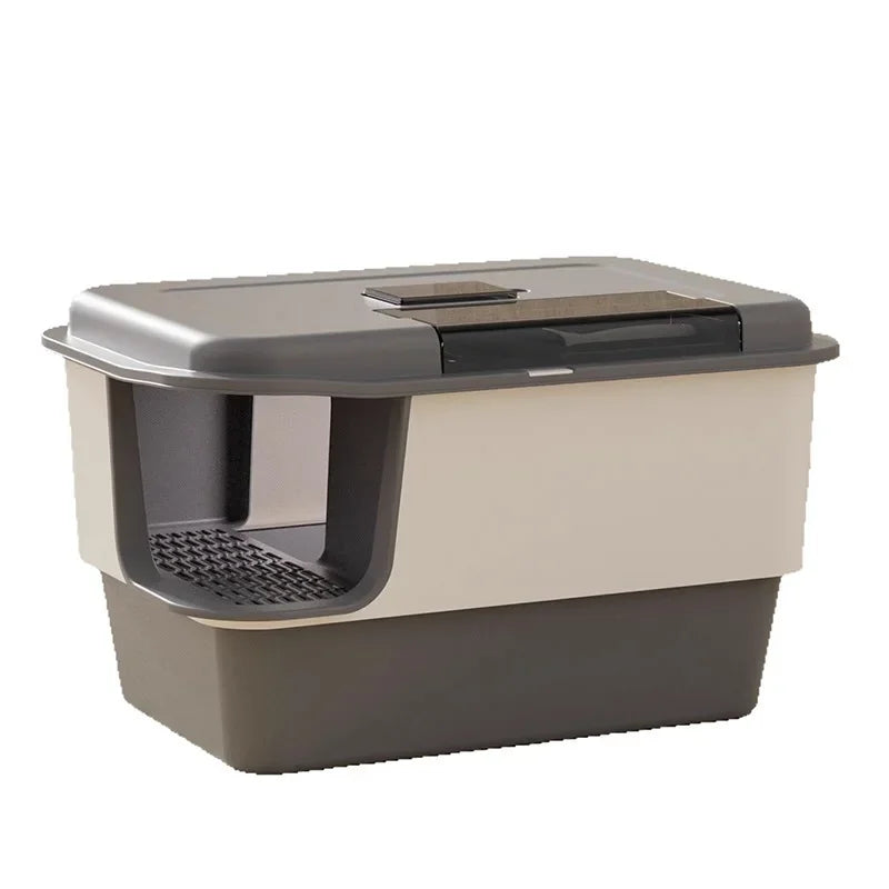 Cat Litter Box Self Cleaning Extra Large Closed Odor Control Anti Splash Corridor Style Covered Cat Toilet  Arenero Autolimpieza