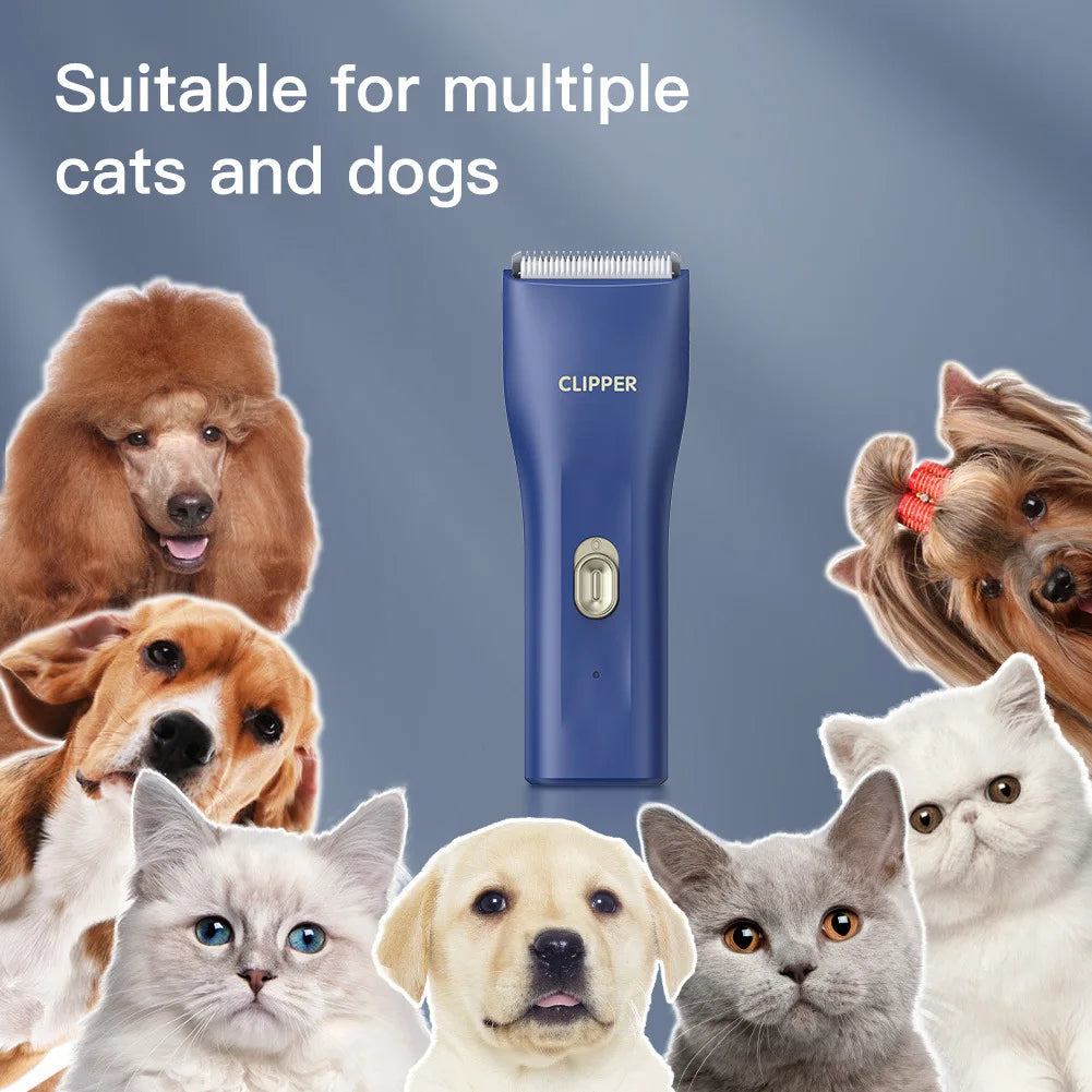 Small Dog Hair Clipper Electric Grooming Trimmer for Pets USB Rechargeable Cat Shaver Animals Haircut Machine waterproof
