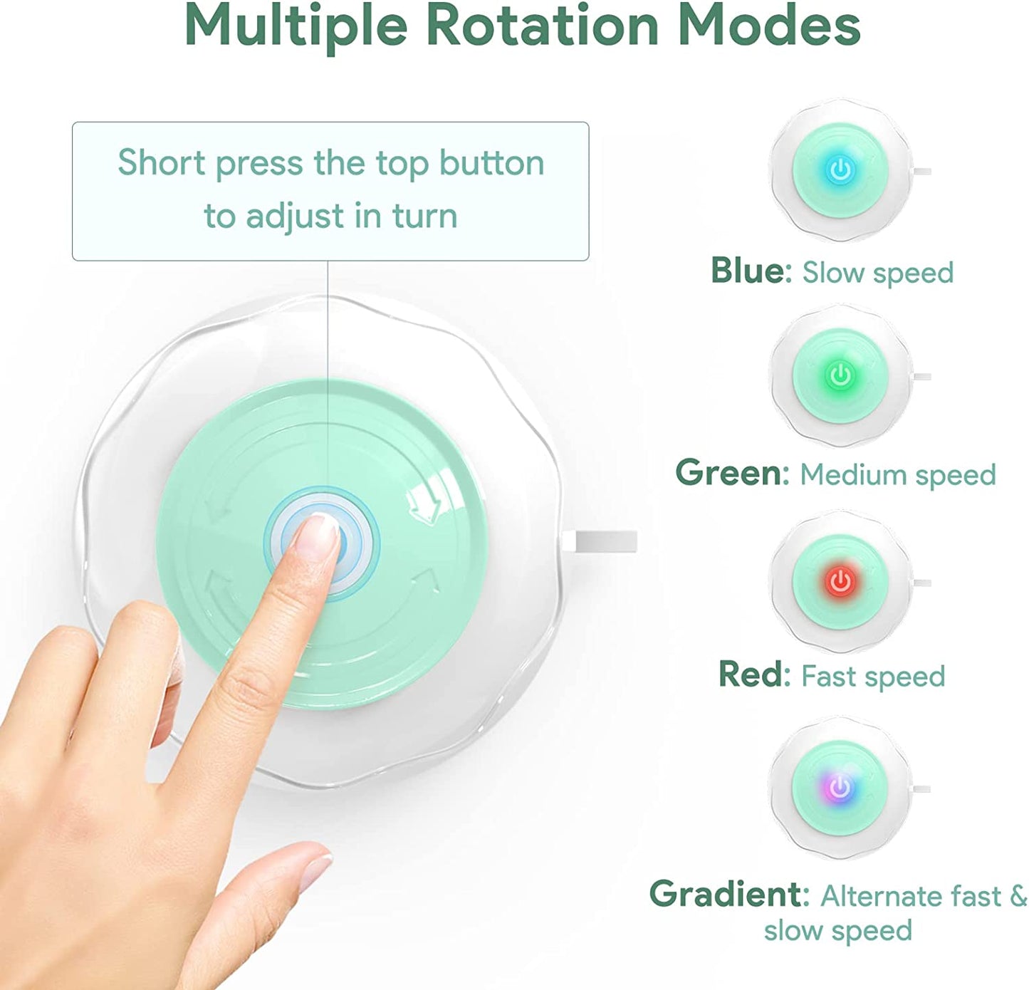 ATUBAN Automatic Motion Cat Toys-4 Modes Interactive Motorized Wand Toys,3 Feathers,Electronic Exercise Pet Toy for Indoor Cats