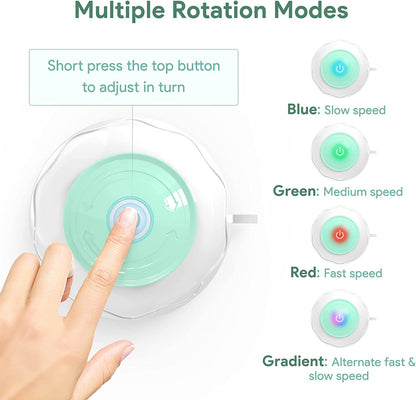 ATUBAN Automatic Motion Cat Toys-4 Modes Interactive Motorized Wand Toys,3 Feathers,Electronic Exercise Pet Toy for Indoor Cats