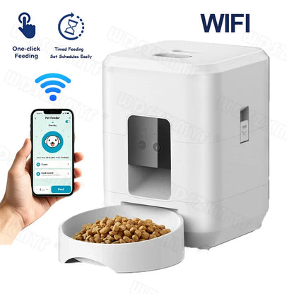 Smart Pet Feeder Automatic Cat Feeder Dog Slow Food Machine With Timed Quantitative Automatic Cat Food Dispenser Cat Dog Bowl