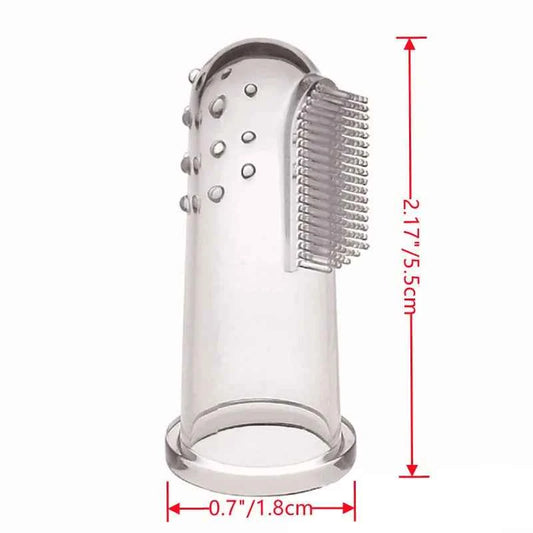 5pcs Soft Finger Pet Toothbrush Teddy Dog Brush Off Bad Breath Tartar Teeth Care Dogs Cat Tooth Brush