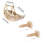 Wall-Mounted Cat Stairs Cat Scratching Posts Hammock Moon House Indoor Cat Gym Cats Furniture for Kittens Climbing and Sleeping
