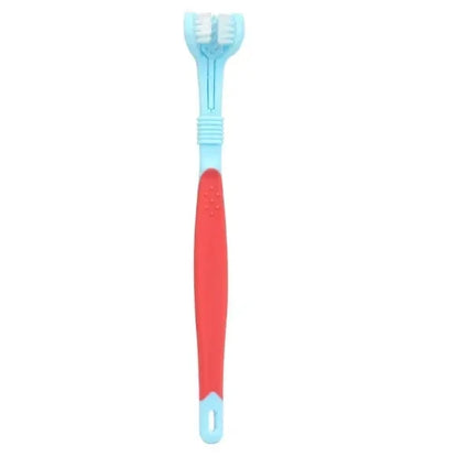 3-Sided Pet Toothbrush Dog Plastic Toothbrush Removing  Tartar Cleaning Mouth Pet  Care Cat Cleaning Mouth