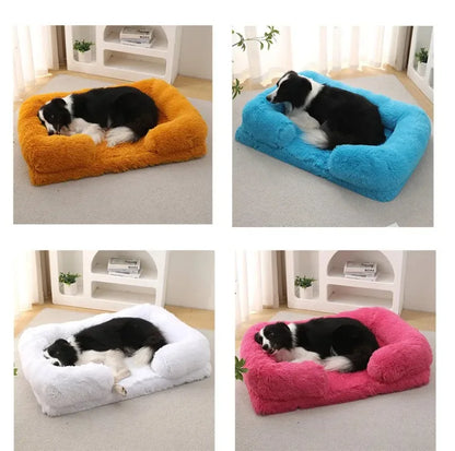 Luxury Winter Warm Large Dog Sofa Bed Dog Kneel Cat Mats House Cushion Pet Sleeping Sofa Beds Mat for Medium and Small Dogs