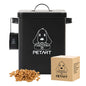 Dog And Cat Food Storage Container, With Spoon, With Desiccant, Waterproof, Large-Capacity Metal Sealed Jar, Not Easy To Deform