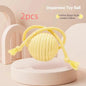 {QTG333} Tumbler Cat Teaser Toy With Removable Feathers & Bells - Self Amusing Kitten Play Wand Easy To Clean And Reassemble