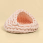 Cute Cat Bed Nest Small Dog Kennel Winter Thick House Weaving Pet Puppy Sleeping Bag Super Soft Cat Sleeping Bed Pet Cushion