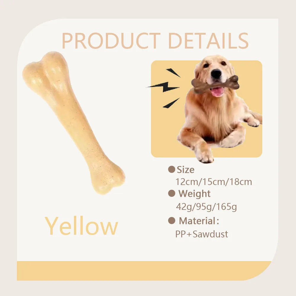Dog Bone Chews Toys Nearly Ind estructible Natural Non-Toxic Anti-bite Puppy Toys For Small Medium Large Dog Pet Chew Toy