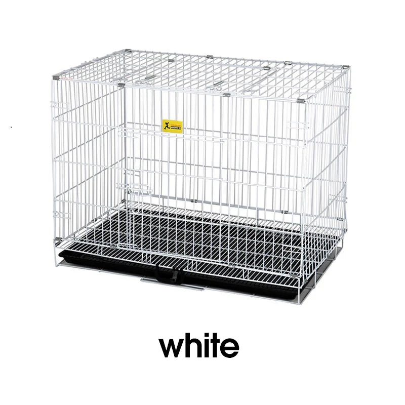 HOOPET Dog Cage Collapsible Indoor Pen Folding Exercise Crates Small Large  Dog Cage Metal Kennels Dog Crate