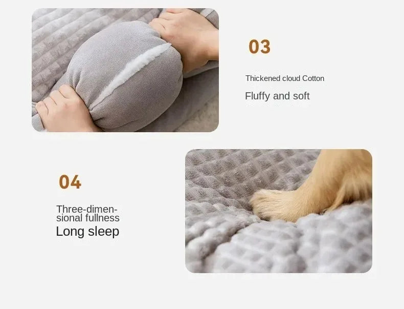 Pet Bed for Dog Winter Bedding Dogs Halloween Cats Christmas Sofa Warm Small Baskets Puppy Medium Large Pets Accessories Blanket