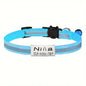 Personalized Free Engraving Reflective Cat Safety Buckle Collar Adjustable Custom ID tag Nylon Puppy Kittens Necklace