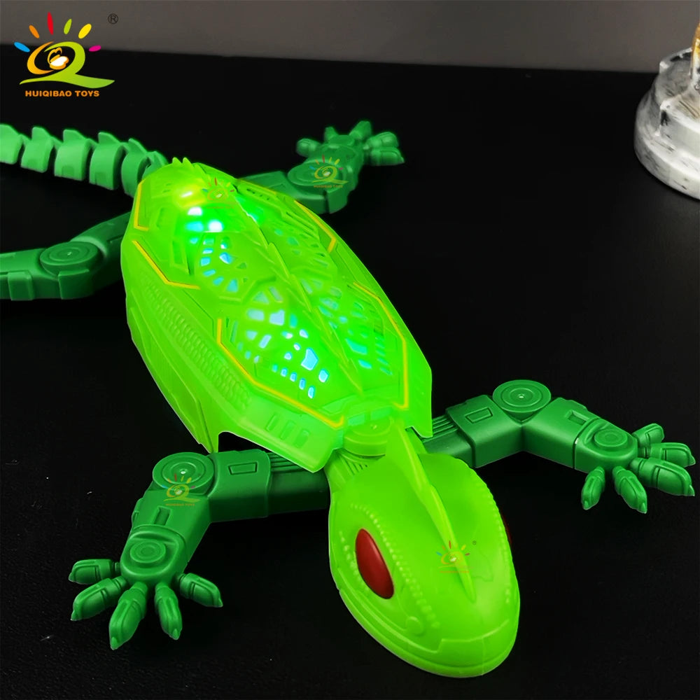 RCElectric Gecko Toy with Super Strong Suction for Wall Climbing, Colorful Lights, and 360° Rotation—A Creative Toy for Kids