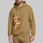 New Comfortable Sweater For Men Unisex Cat And Dog Bag Hooded Sweatshirt Pocket Pet Bag Holder Sweatshirt мужская одежда