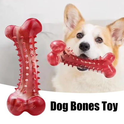 Dog Toys Teeth Sharpening Cleaning Dog Bones Natural Rubber Training Stiff Durable Chew Toys for Medium Large Dogs Pets Supplies