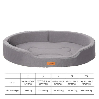 Winter Waterproof Orthopedic Foam Dog Beds for Small Medium Large Dogs Durable Dog Sofa The Pet Bed Washable Removable Cover