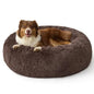 SupportMax™ Calming Dog Beds Large Sized Dog - 36in Donut Washable Large Pet Bed, Anti-Slip ＆Removable Cover, 420GSM Round Anti