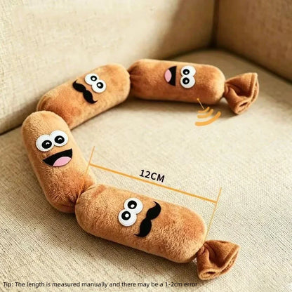 Simulated Sausage Dog Chew Toy Soft Plush BB Squeaker Press-to-Squeak Durable Chew Resistant dog Entertainment Boredom toy