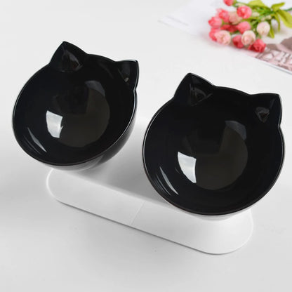 Non-Slip Double Cat Bowl Dog Bowl With Stand Pet Feeding Cat Water Bowl For Cats Food Pet Bowls For Dogs Feeder Product Supplies