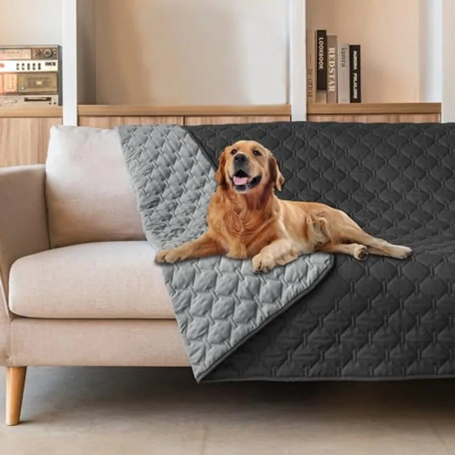 100 Double Sided Waterproof Dog Blanket Soft Pet Bed Cover Reversible Protect Furniture Couch Sofa Car for Puppy Large Dog Cat