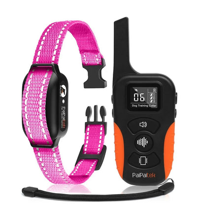 No Shock Dog Training Collar with Remote 3300ft Range,Vibrating Dog Collar Waterproof&Rechargeable Electric Collar for Dogs