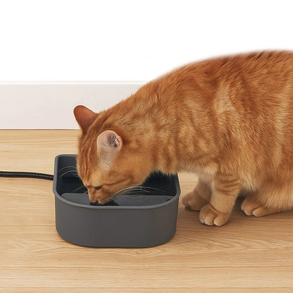 Plastic Heated Water Bowl 1L Hanging Dog Water Bowl Pet Heated Bowl for Rabbits Dogs Cats and All Breed Sizes