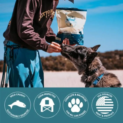 Freeze-Dried Raw Nuggets 2-Pack - White Fish Recipe - Raw Pet Food for Dogs and Cats - 20 oz in Each Bag