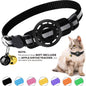 for Apple Air Tag Tracker Breakaway Cat Collar, with Airtag Case Reflective Kitten Collar with Bell for Cats,Small Dog Collar