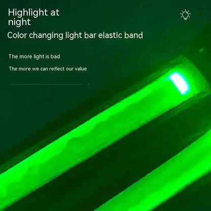 Color Changing Dog Collar Explosion Resistant Reflective Vest Adjustable Chest Harness LED Light Pet Leash