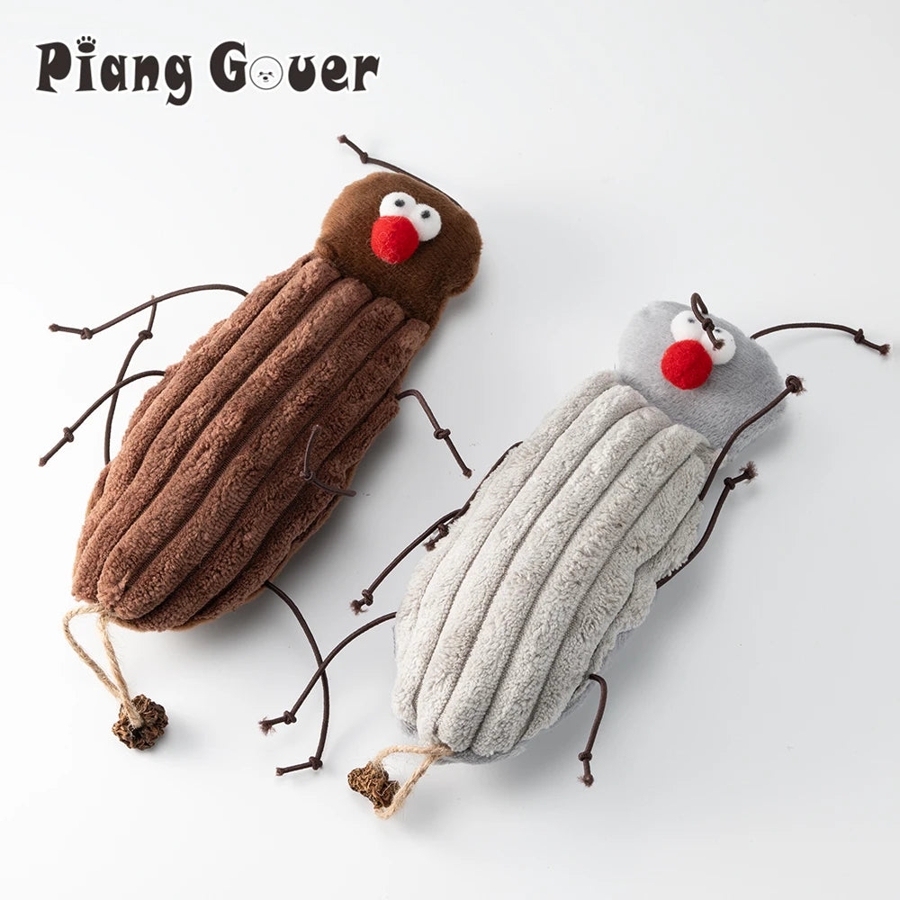 Cat Toy Plush Cockroach Pet Toy Interaction Kitty Toy Catnip Pet Supplies