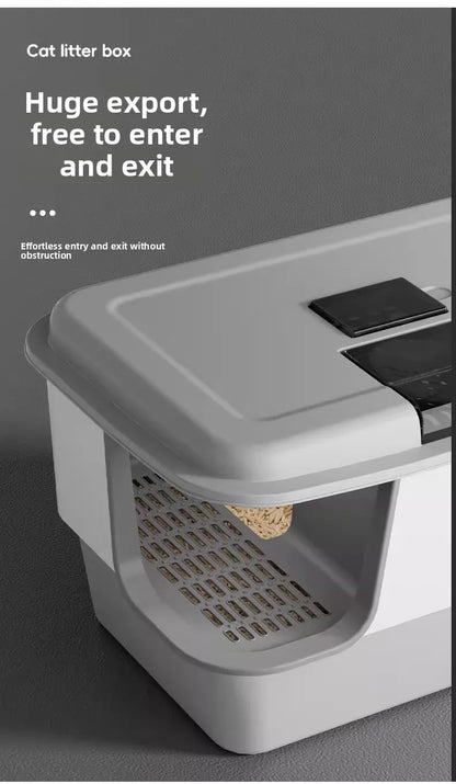 Cat Litter Box Self Cleaning Extra Large Closed Odor Control Anti Splash Corridor Style Covered Cat Toilet  Arenero Autolimpieza