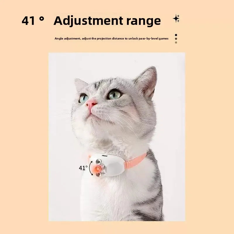 Laser Cat Teaser Collar Smart Cat Teaser Toy Pet Supplies Self-Entertainment Automatic Cat Teaser Toy Cat Teasing Artifact